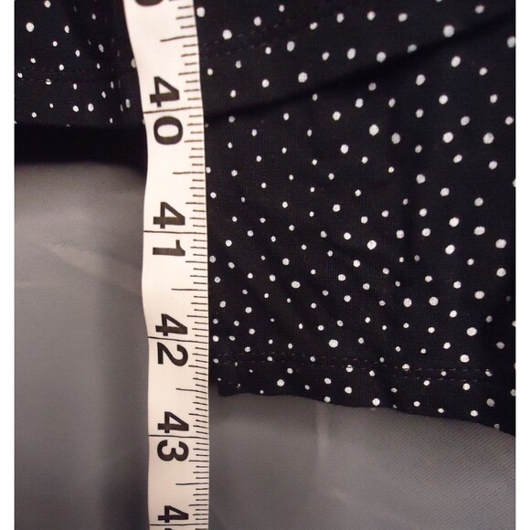 J Jill Wearever Collection Faux Wrap Dress Womens Small Black/White Polka Dot - Picture 12 of 13